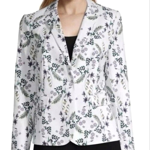 Liz Claiborne Career Floral Jacket  Sz M - Picture 1 of 10